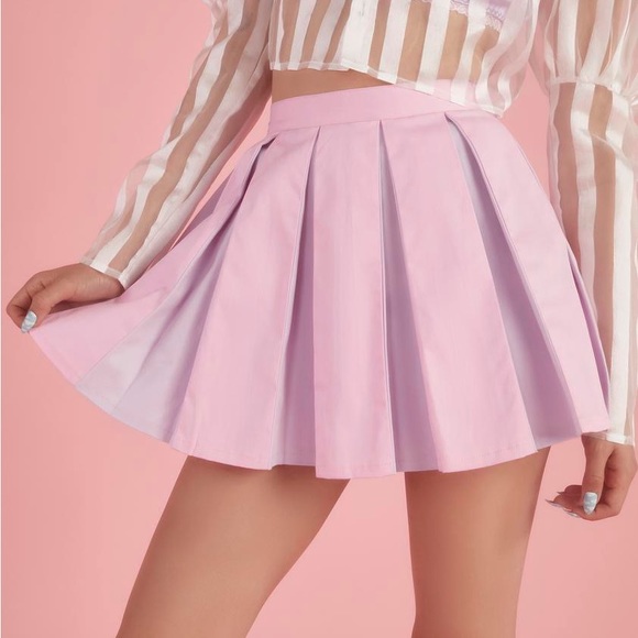 Sugar Thrillz Caught In The Illusion Pleated Skirt - Picture 3 of 3